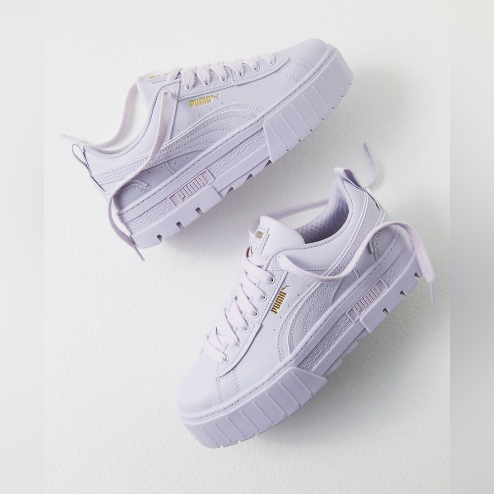 Puma Women's Mayze Lavender Platform Sneakers sz 9